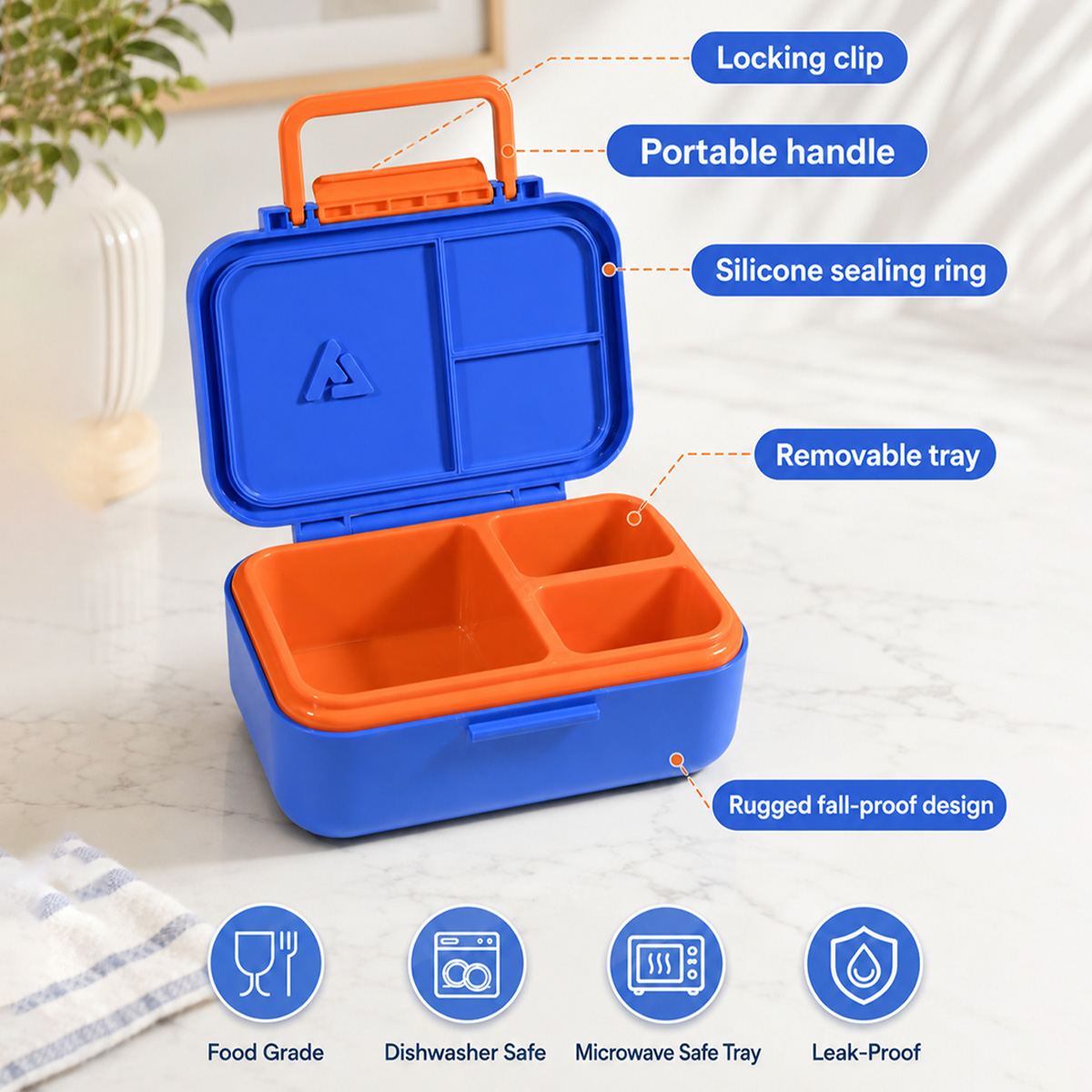 Kotak Makan Siang Bento dengan - Meal Prep Co ulasan dan harga