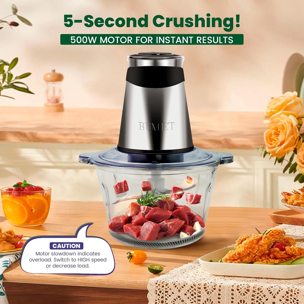 Penggiling Daging 500W 2 Mangk - Veggie Chopper Cup ulasan dan harga