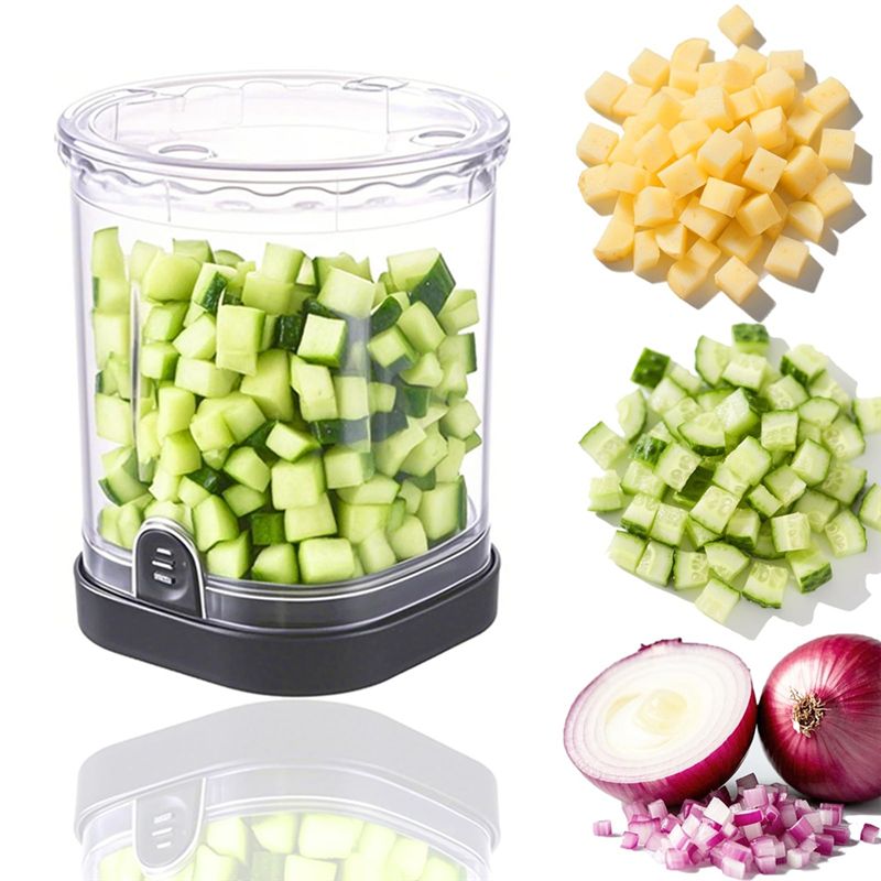 AS63-Alat Dapur Pemotong Buah, - Veggie Chopper Cup ulasan dan harga