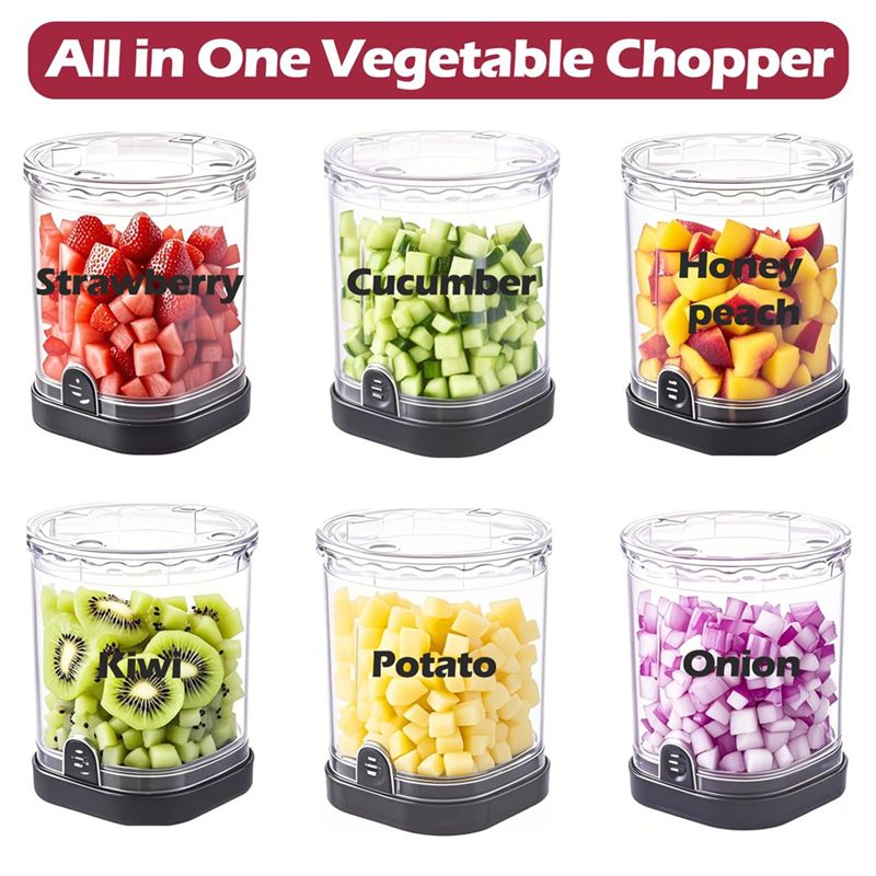 AS63-Alat Dapur Pemotong Buah, - Veggie Chopper Cup ulasan dan harga